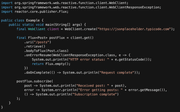 Reactive programming example code in Java